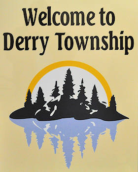 Entering Derry Township sign